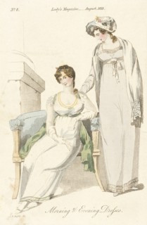 Fashion Plate (Morning and Evening Dresses), 1813. Creator: Unknown.
