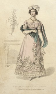 Fashion Plate (Ball or Evening Full Dress), 1822. Creator: Unknown.