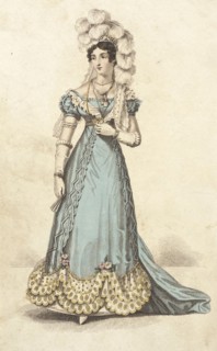 Fashion Plate (Court Dress), 1824. Creator: Unknown.