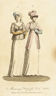 Fashion Plate (Morning Dress for Octr, 1802), 1802. Creator: Unknown.