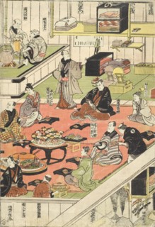 Backstage at an Edo Kabuki Theater, 1811. Creator: Utagawa Kunisada.