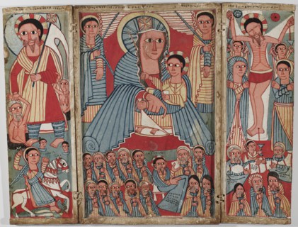 The Virgin and Child with Archangels, Scenes from the Life of Christ, and Saints, early 17th century Creator: Unknown.