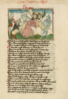 Christ carrying the cross, 1475.  Creator: Unknown.
