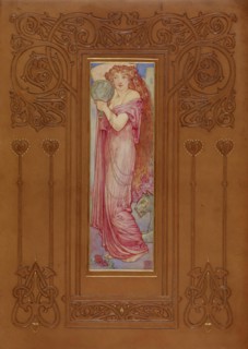 Cover of "Recuyell of the Historyes of Troye", volume 2, 1892.  Creator: Cedric Chivers.