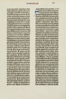Page from the Biblia Latina, 1454-5. Creator: Peter Schöffer.