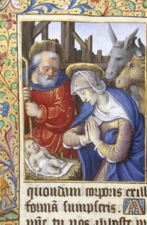 Joseph and Mary with the infant Jesus, late 15th century.  Creators: Jean Poyet, Workshop of Jean Poyer.