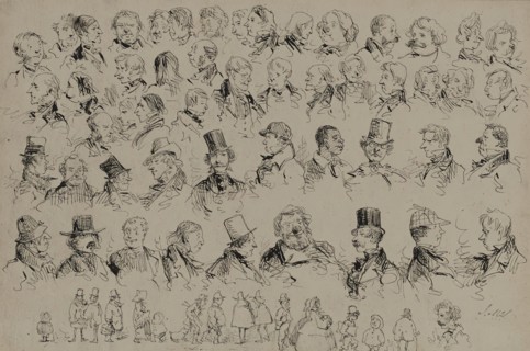 Heads and Figures of Various Types of People, c1859. Creator: John McLenan.