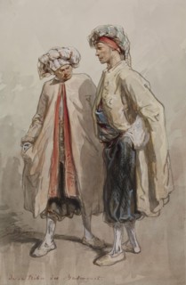 Small Talk (De la tribu des Badinguet), 1861-1862. Creator: Paul Gavarni.
