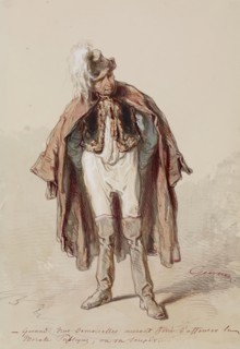 Man in Costume, 1859-1860. Creator: Paul Gavarni.