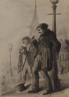 Drunkard, 1810-1874. Creator: Alfred Jacob Miller.