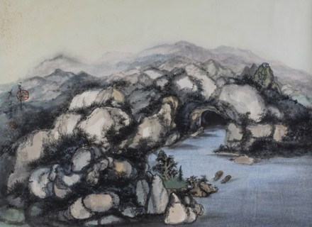 Grotto with Two Boats, 1987. Creator: Minol Araki.