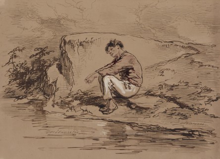 Melancholia, 1852-1866. Creator: Paul Gavarni.