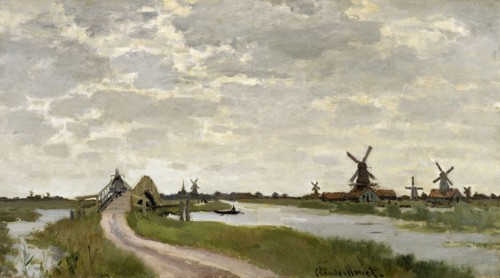Windmills Near Zaandam, 1871. Creator: Claude Monet.