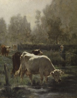 Early Morning, mid 19th century. Creator: Emile van Marcke de Lummen.