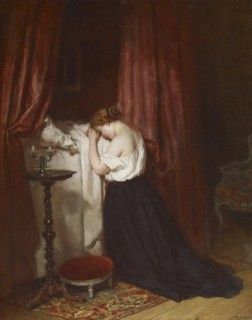 Evening Prayer, 1863-1864. Creator: Antoine Emile Plassan.