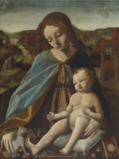 Madonna and Child with a Cat, c1490. Creator: Unknown.