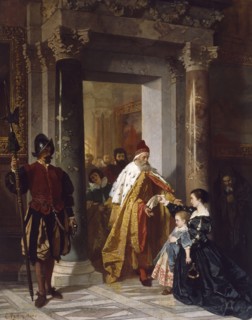 The Petition to the Doge, 1860. Creator: Carl Ludwig Friedrich Becker.