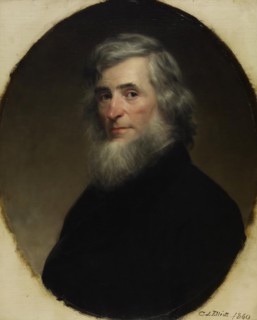 Portrait of Asher B. Durand, 1860. Creator: Charles Loring Elliott.