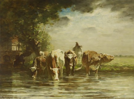 A Watering Place, 1909. Creator: Horatio Walker.