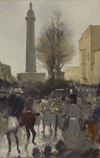 Fifth Regiment in Mount Vernon Place, 1889-1898. Creator: James G Harwood.