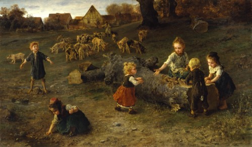 Mud Pies, 1873. Creator: Ludwig Knaus.