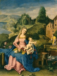 Virgin and Child in a Landscape, c1600. Creator: Unknown.