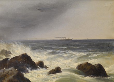 On the Atlantic, 19th century. Creator: Charles Lanman.