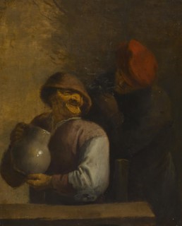 Two Peasants in an Inn, 1630-1639. Creator: Unknown.