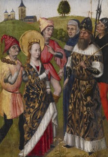 Saint Catherine Confronting the Emperor, c1480. Creator: Unknown.