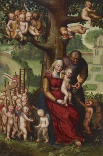 Repose on Flight into Egypt with Many Angels, 16th century. Creator: Unknown.