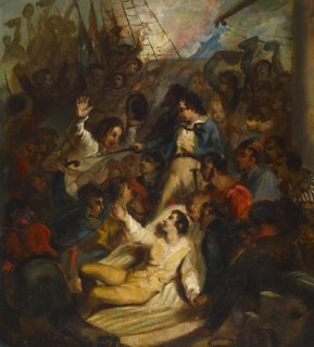 Don’t give up that ship!, c1840. Creator: Alfred Jacob Miller.