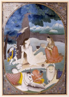 Shiva and His Family, early 19th century. Creator: Unknown.