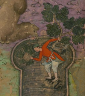 The Tale of the Man in the Well from the 'Iyar-i Danish (Touchstone of Wisdom)..., late 10th cent. Creator: Unknown.