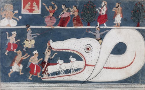 Krishna Kills Aghasura, 1675-1700. Creator: Unknown.