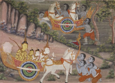 Vessantara Jataka, Chapter 3, c1920-1940. Creator: Unknown.