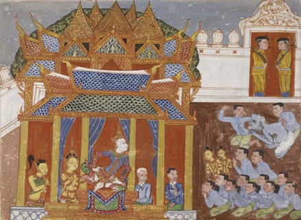 Vessantara Jataka, Chapter 11 (Maharaja), c1920-1940. Creator: Unknown.