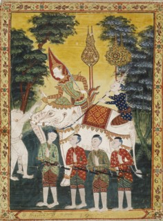 Vessantara Jataka, Chapter 2 (Himavanta Forest), c1850-1870. Creator: Unknown.