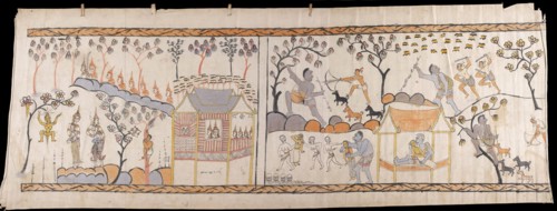 Narrative Scroll: Vessantara Jataka, 1st half 20th century. Creator: Unknown.