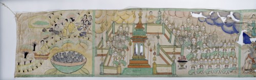 Narrative Scroll: Vessantara Jataka, 1st half 20th century. Creator: Unknown.