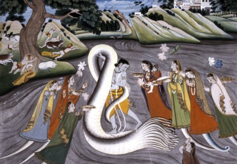 Krishna Subdues Kaliya, c1800. Creator: Unknown.