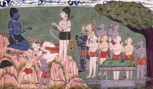 Sugriva's Farewell, 1700-1725. Creator: Unknown.