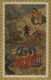Mahasiddhas Shavaripa and Dharikapa, c1600. Creator: Unknown.