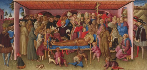 The Funeral of Saint Francis of Assisi, c1430. Creator: Bartolomeo di Tommaso.