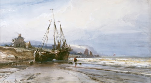Fishing Boats, 1862. Creator: Eugene Isabey.
