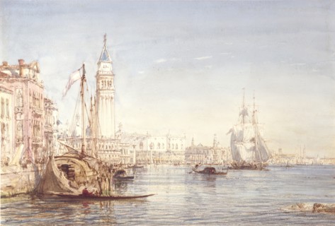 Venice, Evening, 1863. Creator: Felix Francois Georges Philibert Ziem.