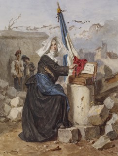 Aid for the Wounded (Sister of Charity), c1865. Creator: Alexandre-Marie Guillemin.