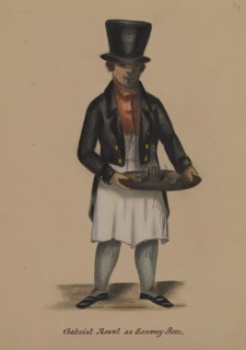 Gabriel Ravel as Sawney Box [Verso: Unfinished Study for Recto], 1855-1859. Creator: Alfred Jacob Miller.