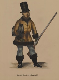 Gabriel Ravel as Godenski, 1855-1859. Creator: Alfred Jacob Miller.