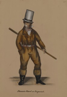 Françoise Ravel as Roquinet, 1855-1859. Creator: Alfred Jacob Miller.