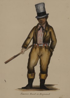 Françoise Ravel as Roquinet, 1855-1859. Creator: Alfred Jacob Miller.